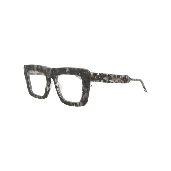 Thom Browne Square-Frame Acetate Optical Frames Grey Unisex-Adult - Picture 2 of 5